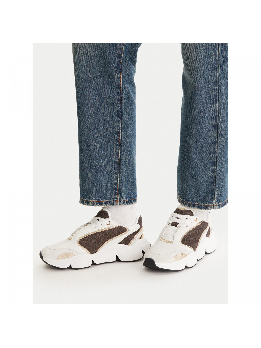 Sneakersy MICHAEL Michael Kors Renny 43F5RNFS2S Bílá